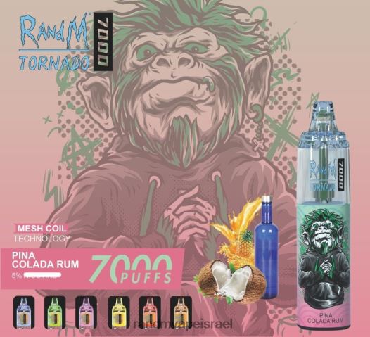 RandM Tornado Sale - RandM Tornado מכשיר vape בקרת זרימת אוויר 7000 1 יחידה BVXTB6175 רום פינה קולדה