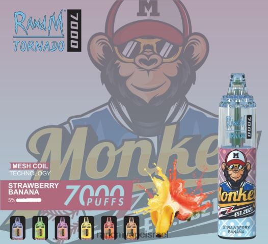 RandM Vape Factory - RandM Tornado מכשיר vape בקרת זרימת אוויר 7000 1 יחידה BVXTB6168 דוב גומי