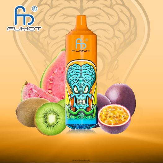 Tornado Vape Shop - Fumot RandM Tornado מכשיר 9000 pro vape עם סוללה ותצוגת ejuice גרסה 1 BVXTB6190 קיווי פסיפלורה גויאבה