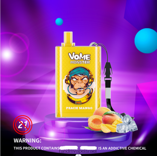 RandM Vape Factory - RandM Vome Monster 10000 בקרת זרימת אוויר מכשיר vape pod 1 pc BVXTB6278 תערובת פירות יער
