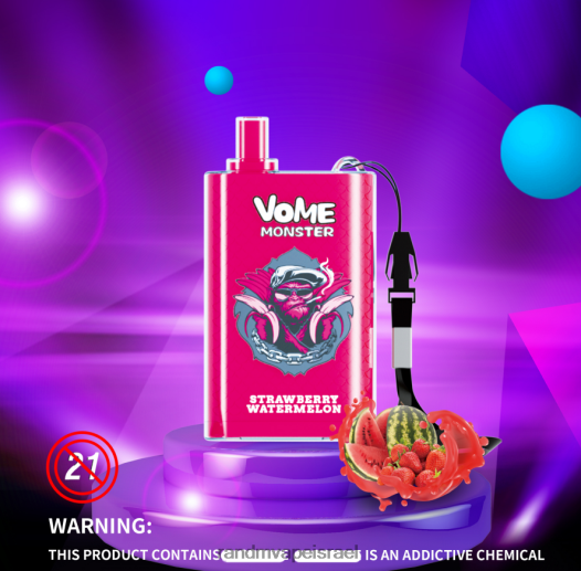 RandM Vape Factory - RandM Vome Monster 10000 בקרת זרימת אוויר מכשיר vape pod 1 pc BVXTB6278 תערובת פירות יער